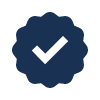 blue check mark symbol representing verification and authenticity in digital platforms signaling approval or trust associated with seven key features
